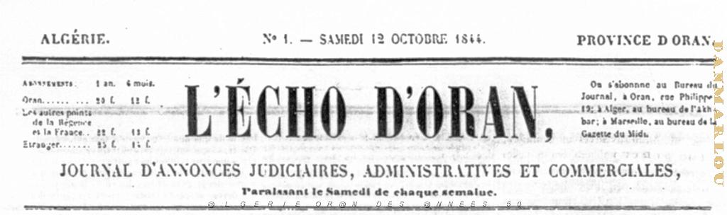 echo d Oran du 12 octobre 1844.JPG